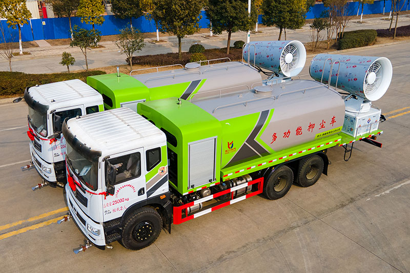 東風(fēng)華神T5后八輪抑塵車(chē)（17方）（圓罐）（60~100米霧炮）