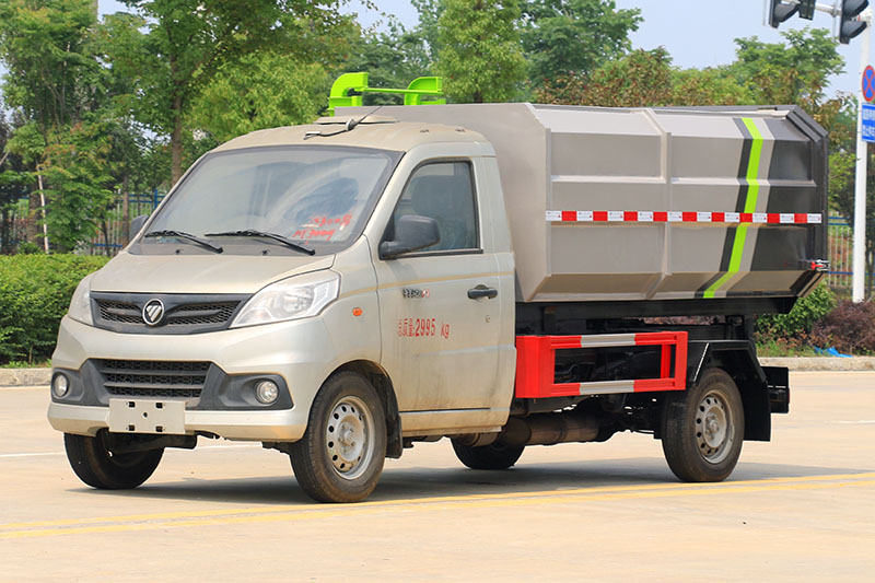 福田祥菱V1側裝掛桶垃圾車（3方）